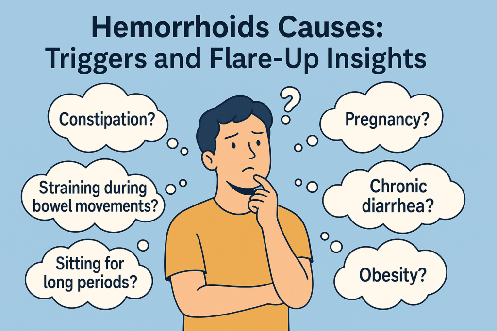 Hemorrhoid causes: Triggers and Flare-up Insights